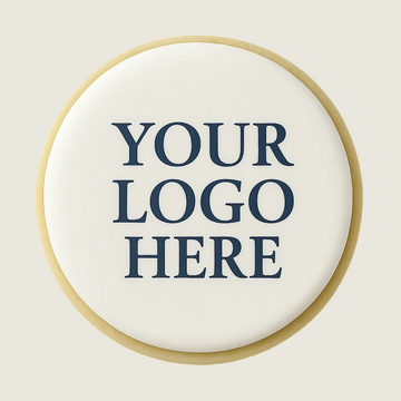 Round Logo Cookie where you can place your logo here